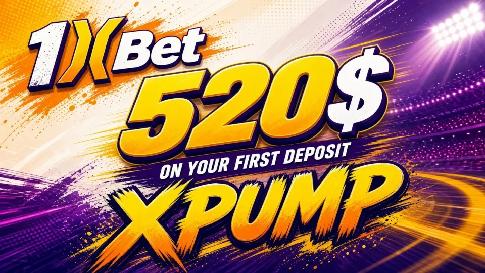 1XBET Promo Code XPUMP Gets You a $520 First Deposit Bonus When You Activate It Correctly